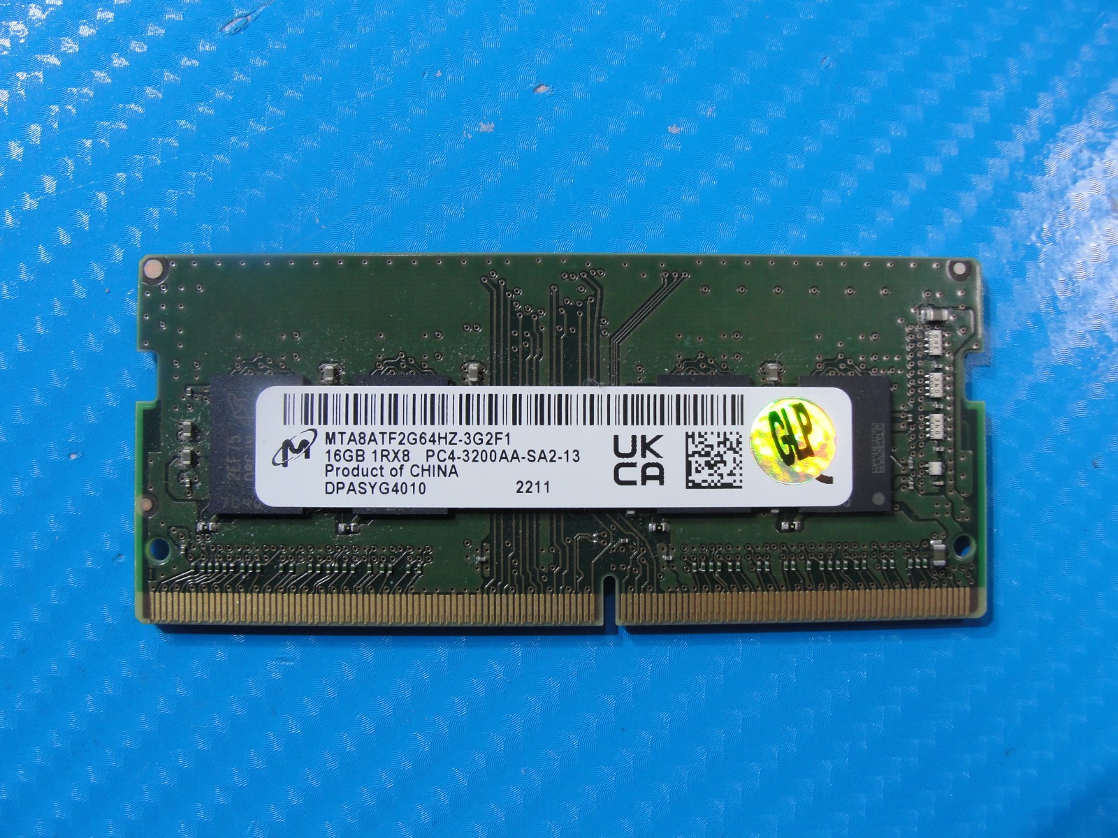 Dell 5420 Micron 16GB 1Rx8 PC4-3200AA SoDIMM Memory RAM MTA8ATF2G64HZ-3G2F1
