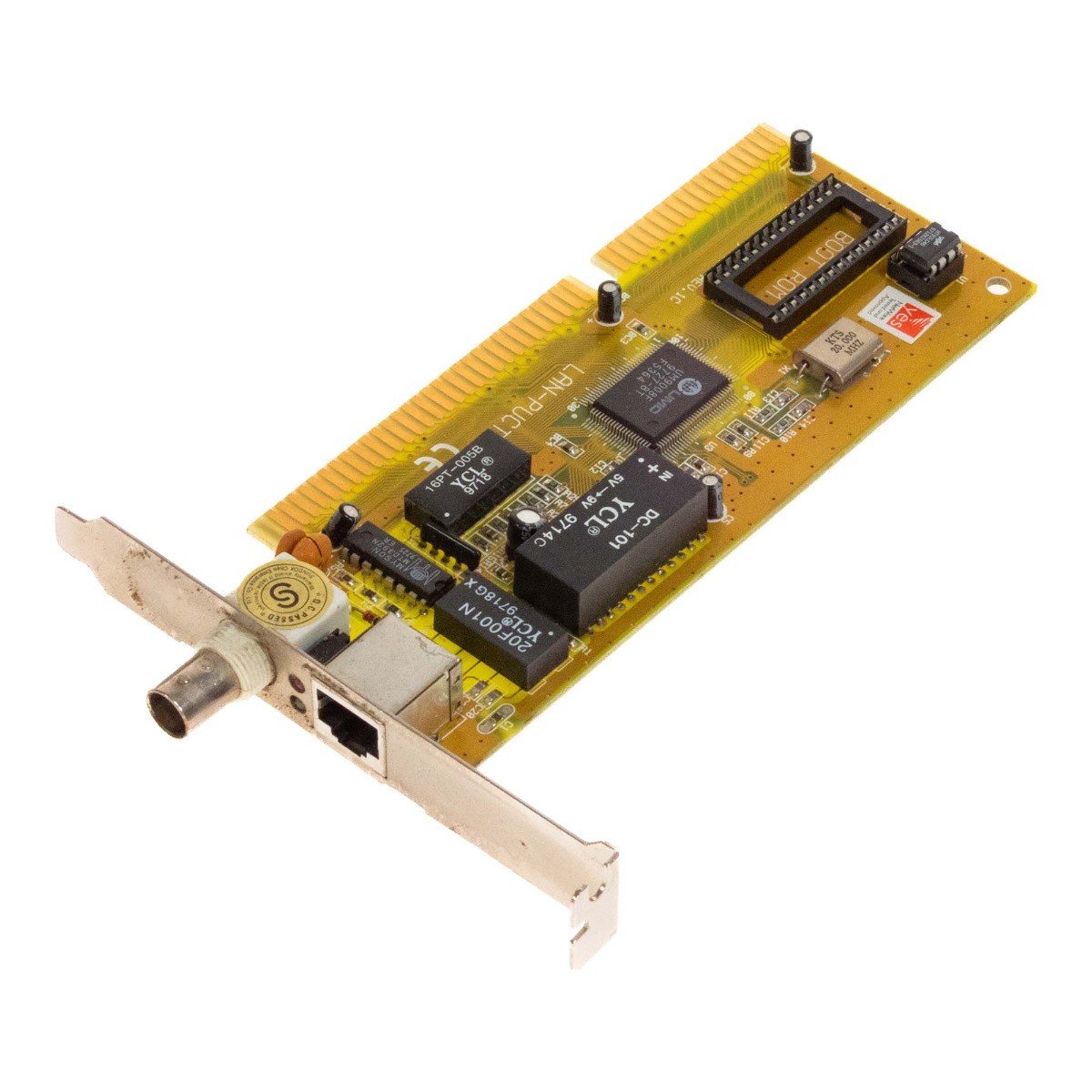 Network Card YES NETWARE LAN-PUCT REV.1C BNC RJ-45 UM9008F ISA Card