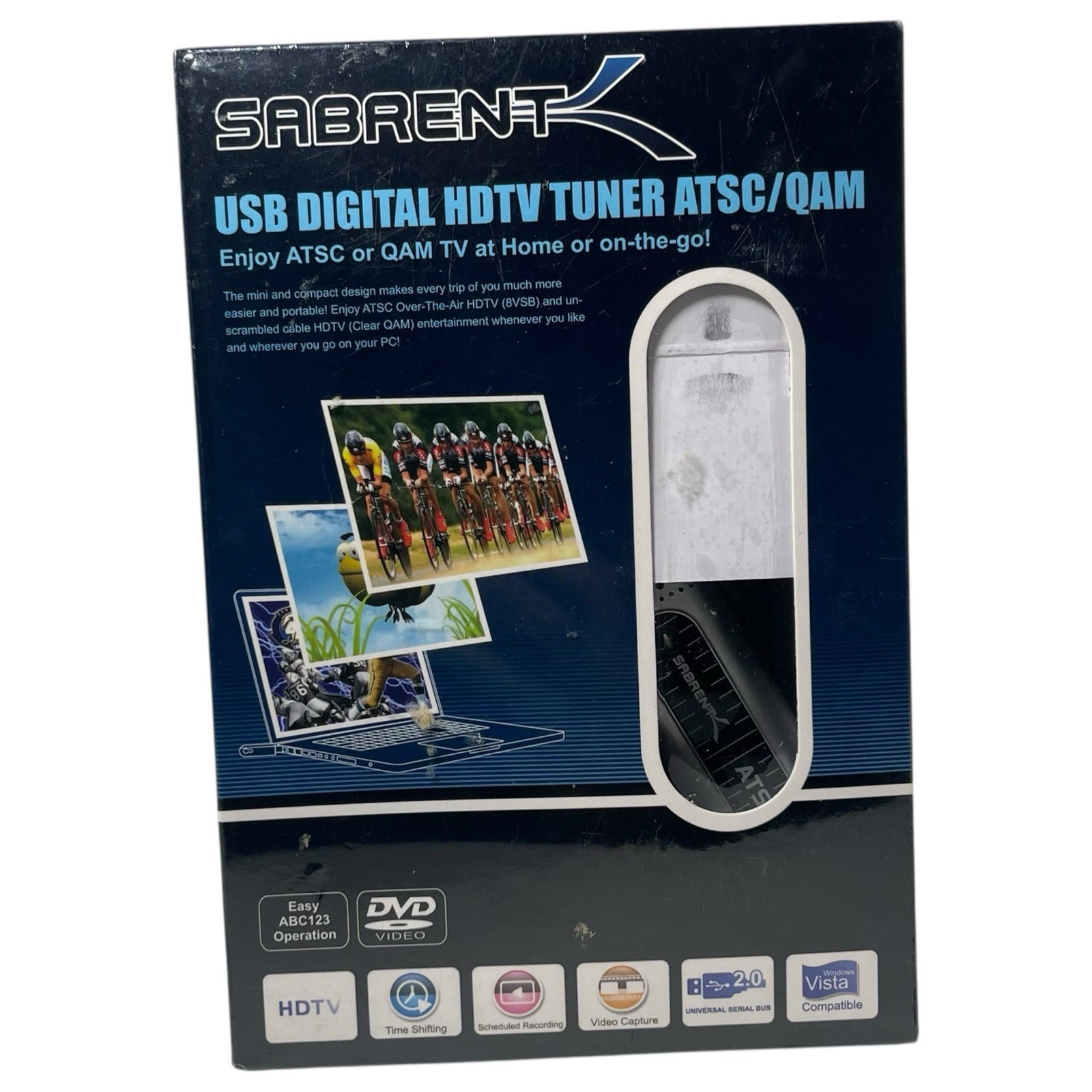 Sabrent USB Digital TV Tuner ATSC QAM Analog Remote Control Supports HDTV New