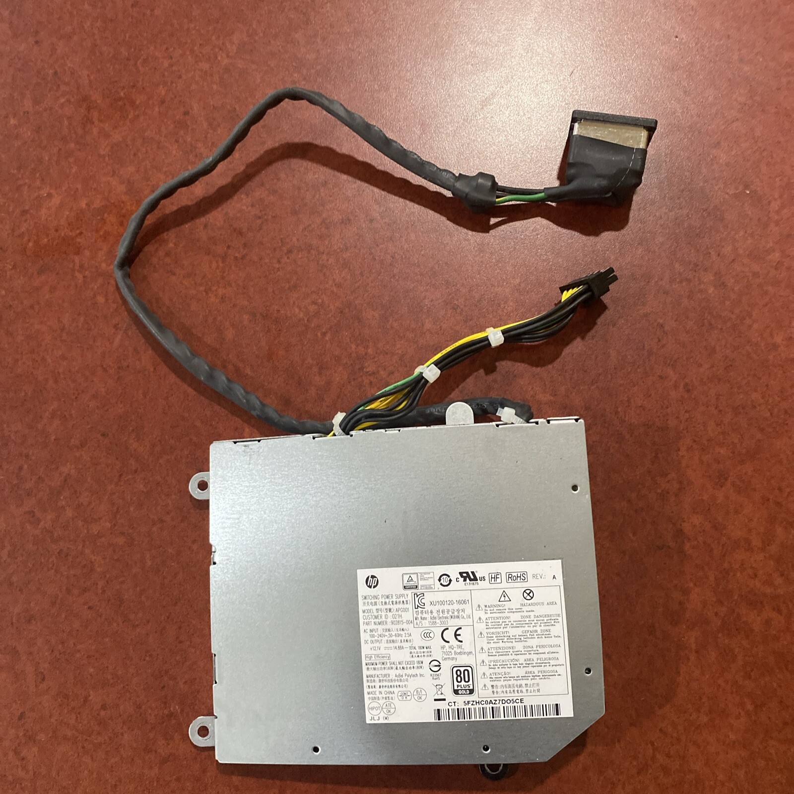 HP EliteOne 800 G3 Power Supply APG001 DPS-180AB-28 180W 902815-004 912972-001