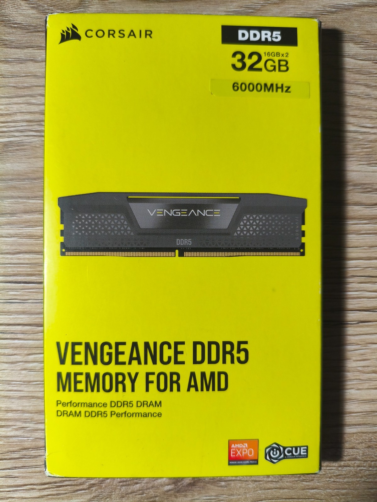 Corsair Vengeance 6000MHz CL36 AMD EXPO 32GB (2×16) DDR5 RAM / Intel XMP – GREY