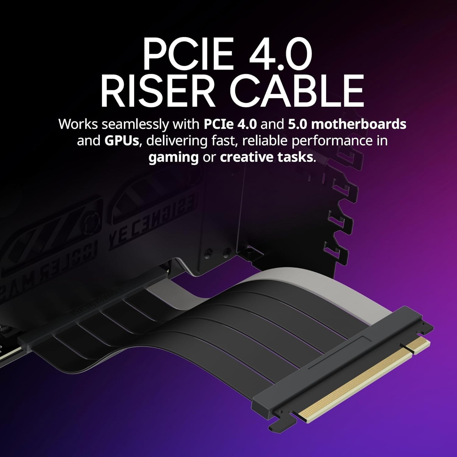 Vertical Graphics Card Holder, PCIe 4.0 Riser Cable