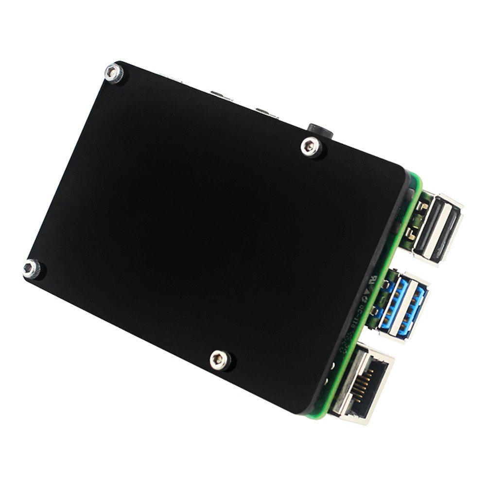 Thin Copper Heatsink Protective Passive Cooling Case Set For Raspberry Pi 4B