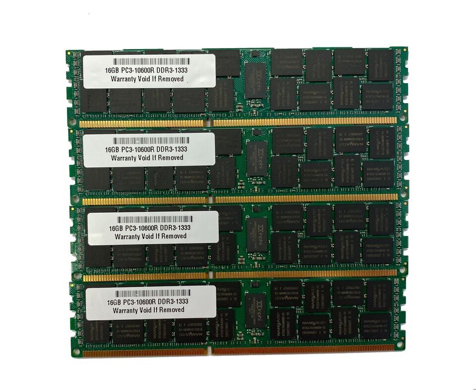 64GB 4X16GB Memory for Nutanix NX-2000 Series NX-2000 NX-2050 ECC RDIMM RAM