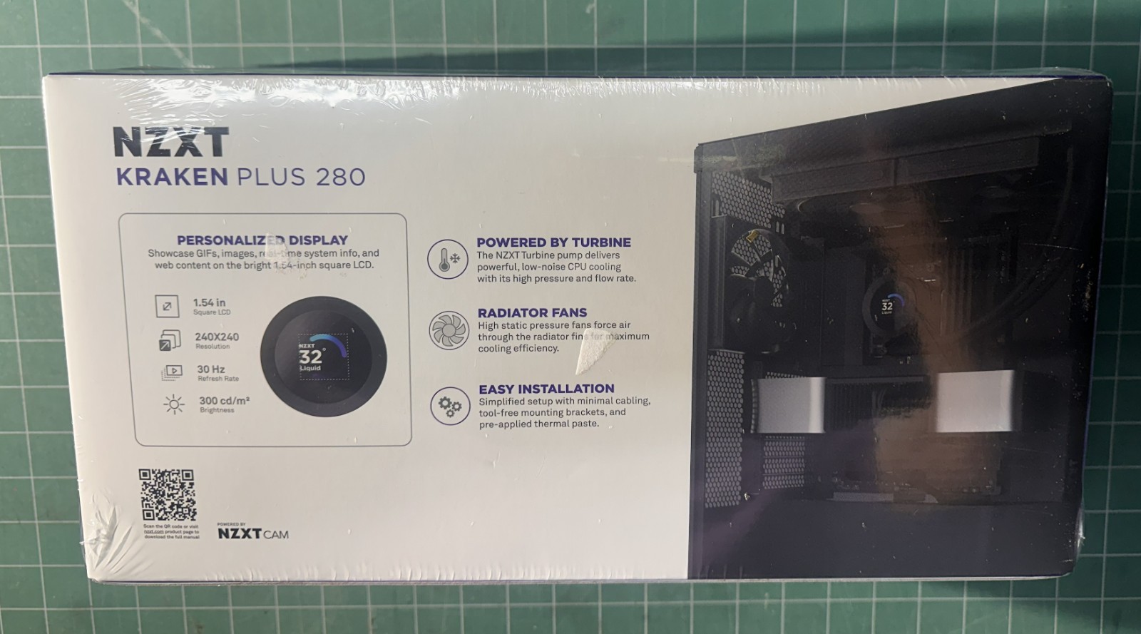 Kraken Plus 280 CPU Liquid cooler system – new in box