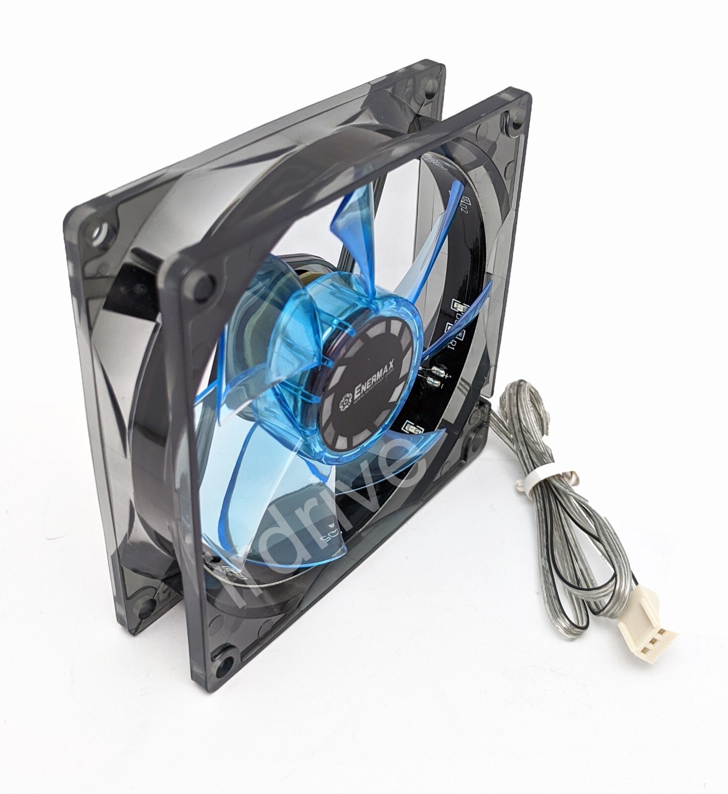 NEW Enermax 90mm x 25mm Blue LED 3-pin 12V PC Case Cooling Fan + Screws