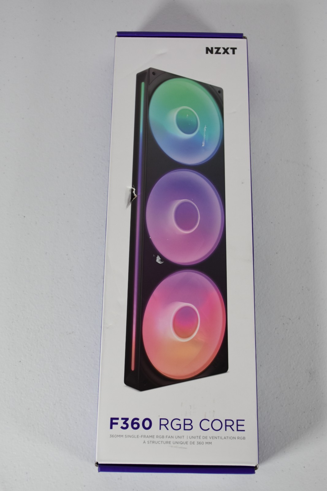 NZXT F360 RGB Core 360mm Single-Frame Fan – Triple RGB Fan Unit