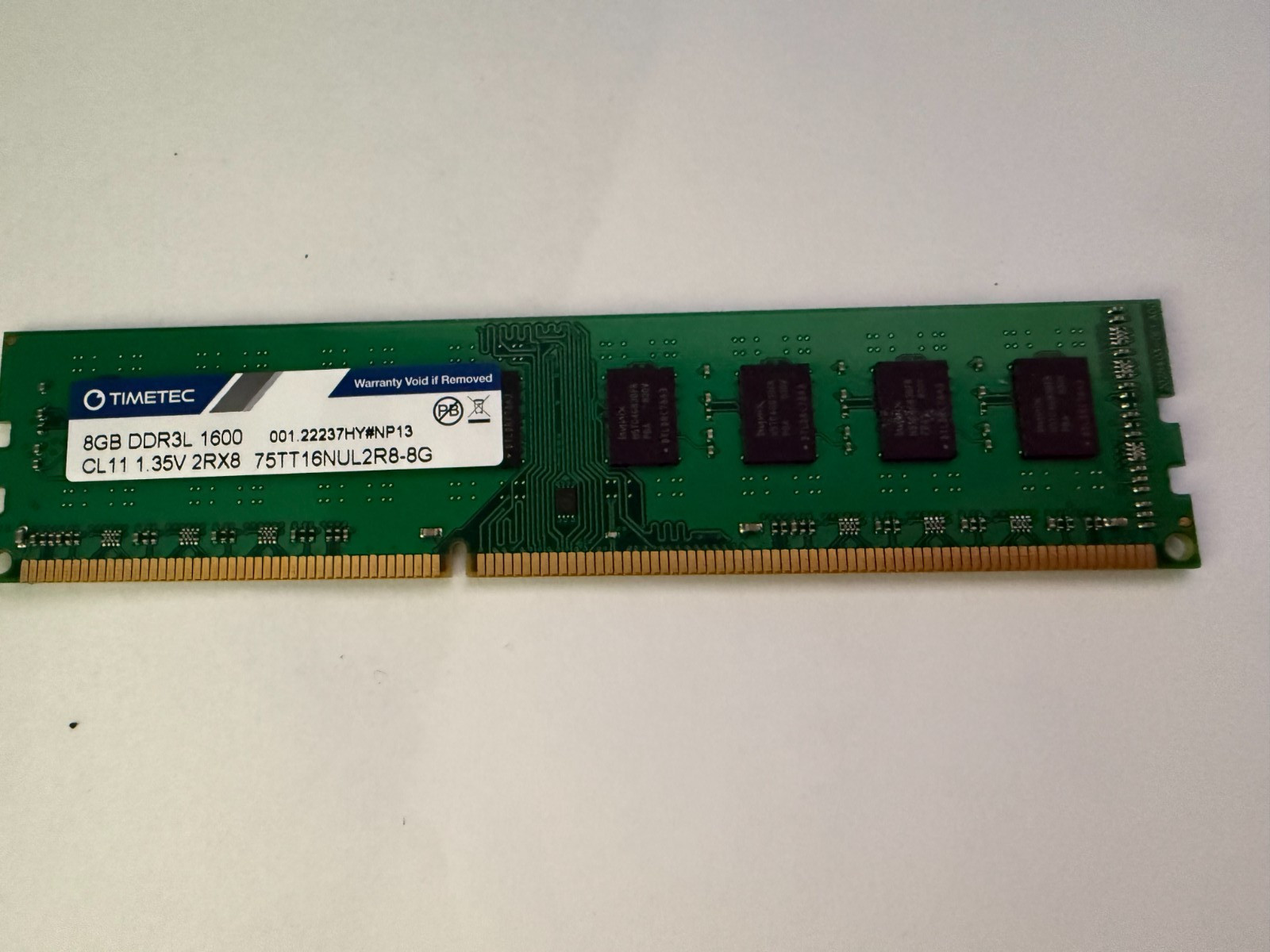 Timetec 75tt16nul2r8-8g 8GB DDR3L 1600 Desktop Memory