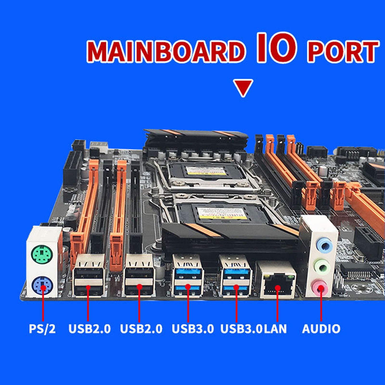 Server Motherboard LGA 2011‑3 Support M.2 NVME PCIe 8 Channel DDR3 Motherbo OFRT
