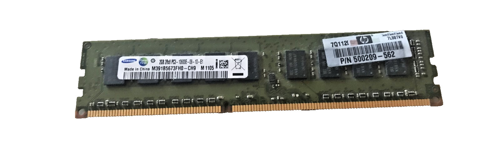 Samsung M378B5673FH0-CH9 2GB PC3-10600U-09-10-B0 1333MHz 2Rx8 240pin RAM