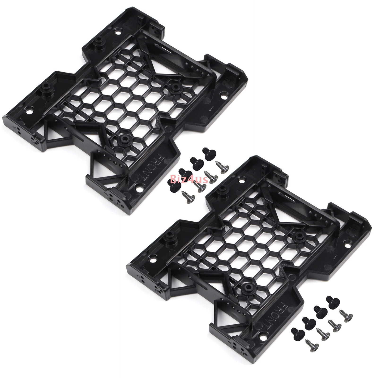 2 PCS 2.5/3.5 to 5.25 Drive Bay Case Adapter SSD HDD Fan Mounting Bracket For PC
