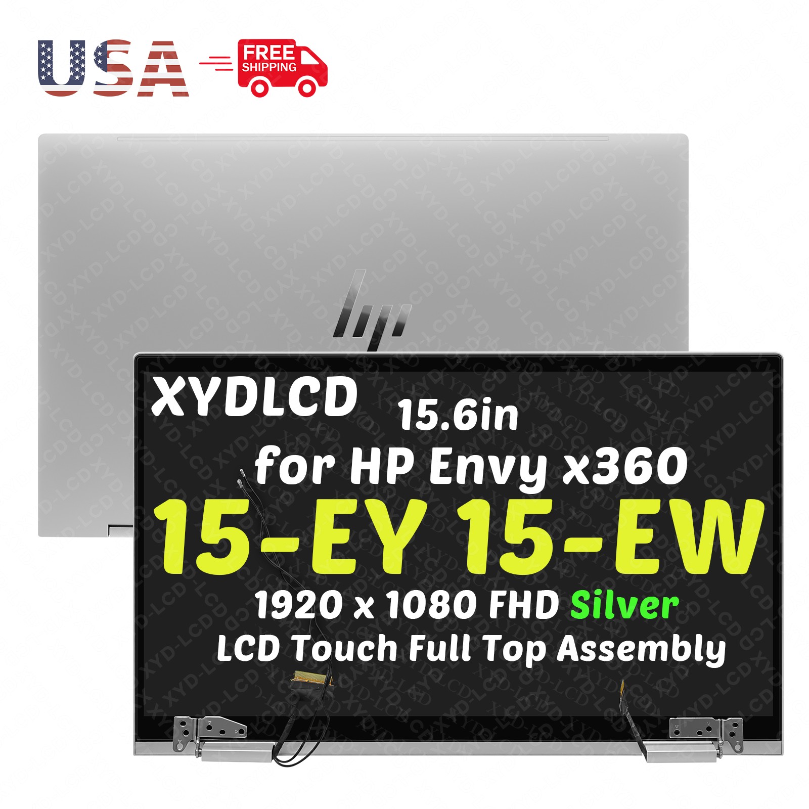 N09665-001 for HP Envy x360 15-EW0052TU 15-EW0170ND LCD Screen Complete Assembly