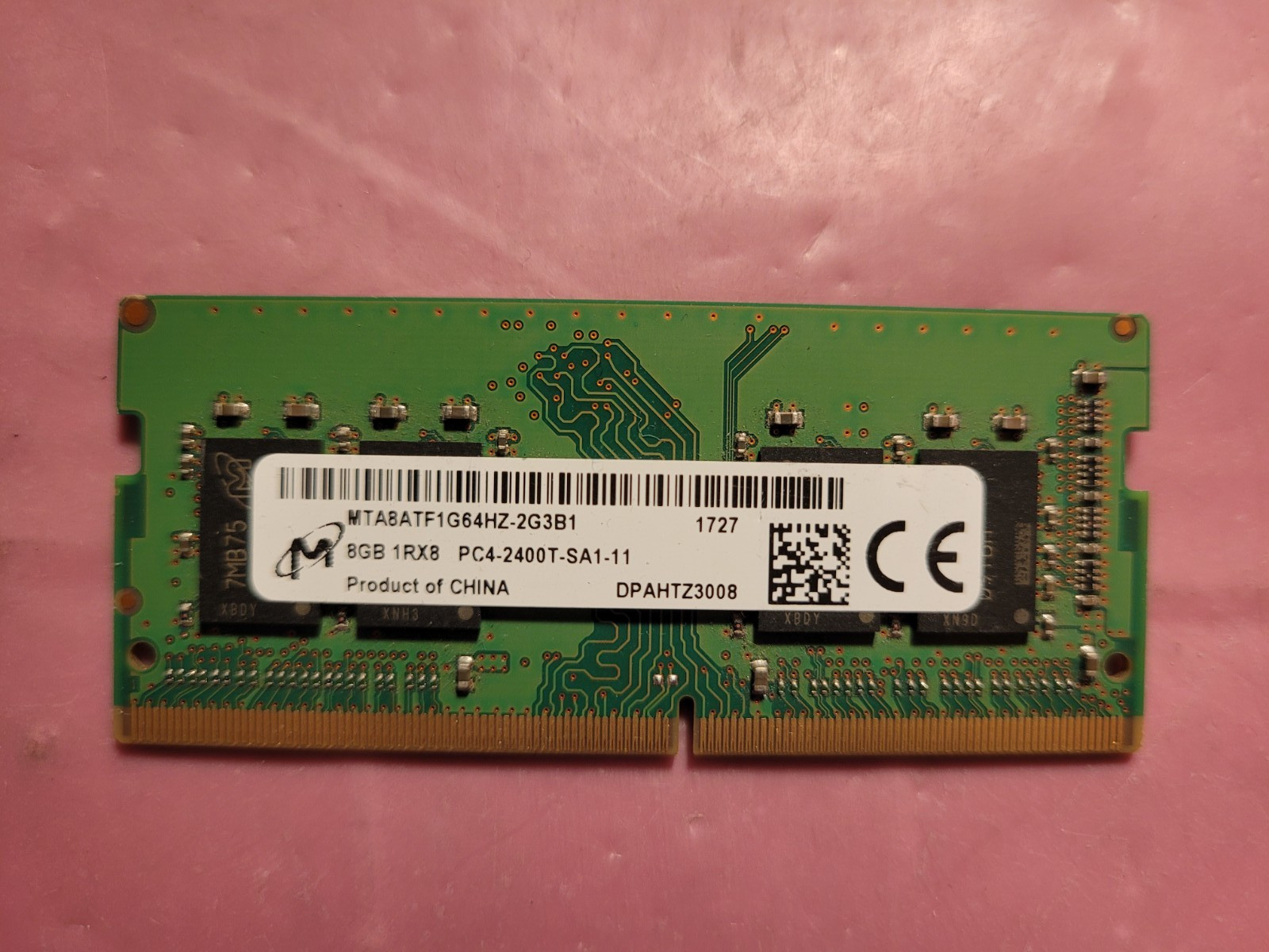 Micron 8GB PC4-2400T PC4-19200 DDR4 2400MHz 1Rx8 Laptop RAM Memory CL17