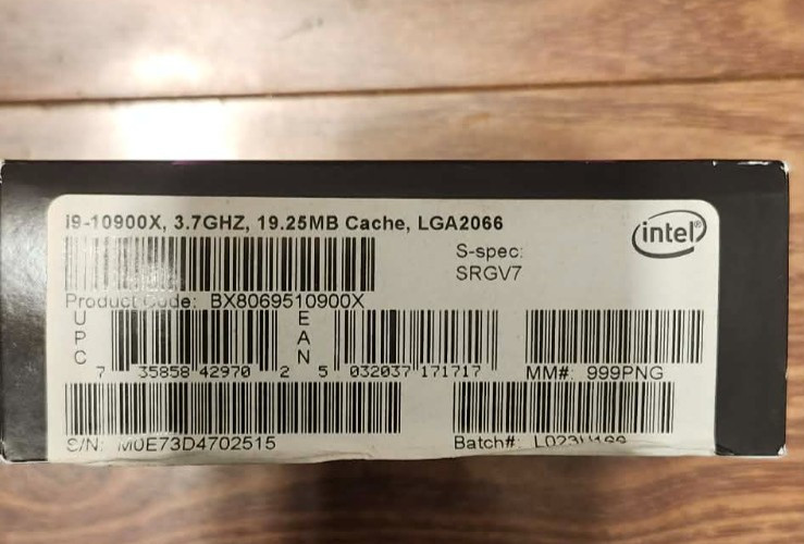 (3 avaIable) NEW Intel Core i9-10900X X-Series Processor 3.70GHz LGA2066 SRGV7
