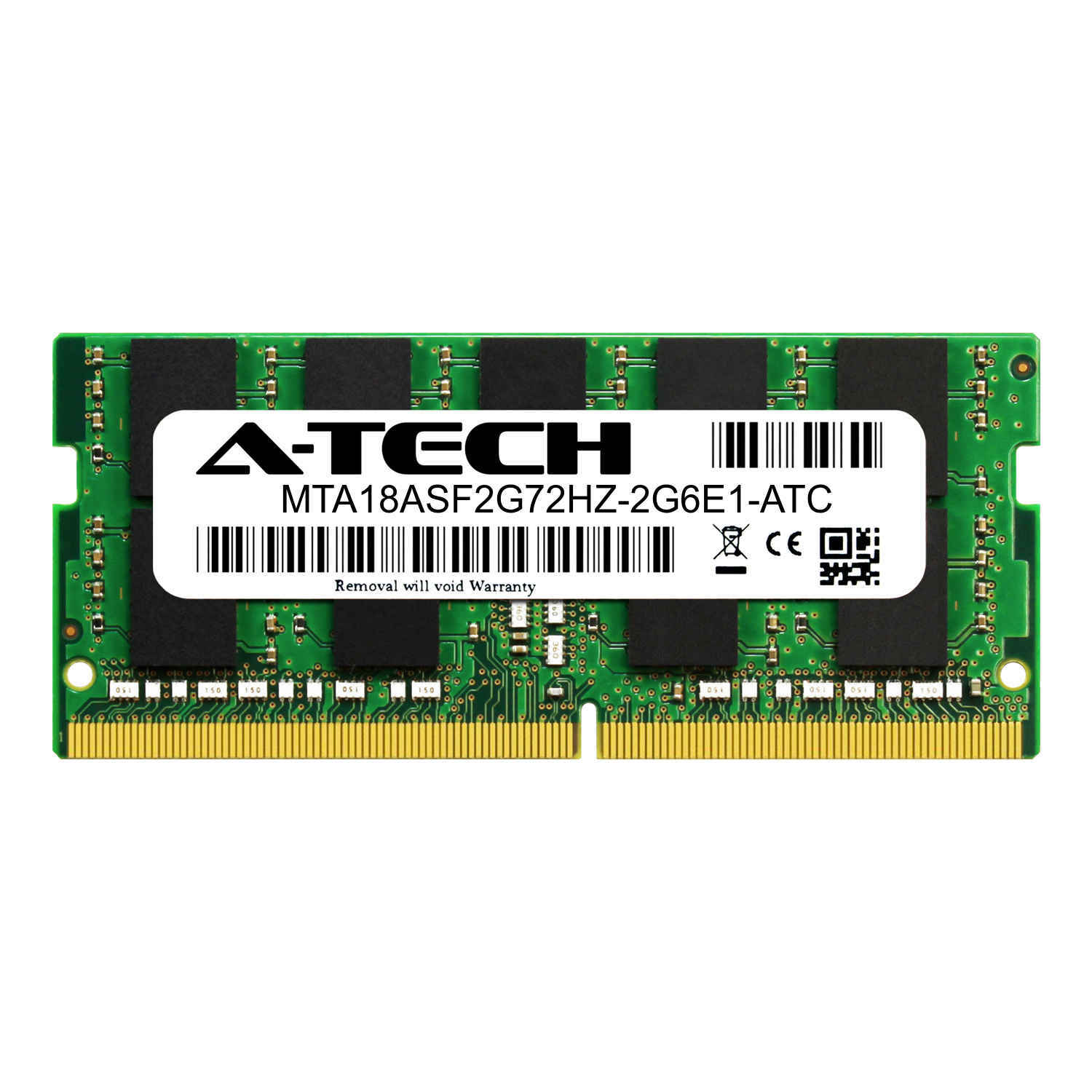16GB 2666MHz ECC SODIMM Micron MTA18ASF2G72HZ-2G6E1 Equivalent Server Memory RAM
