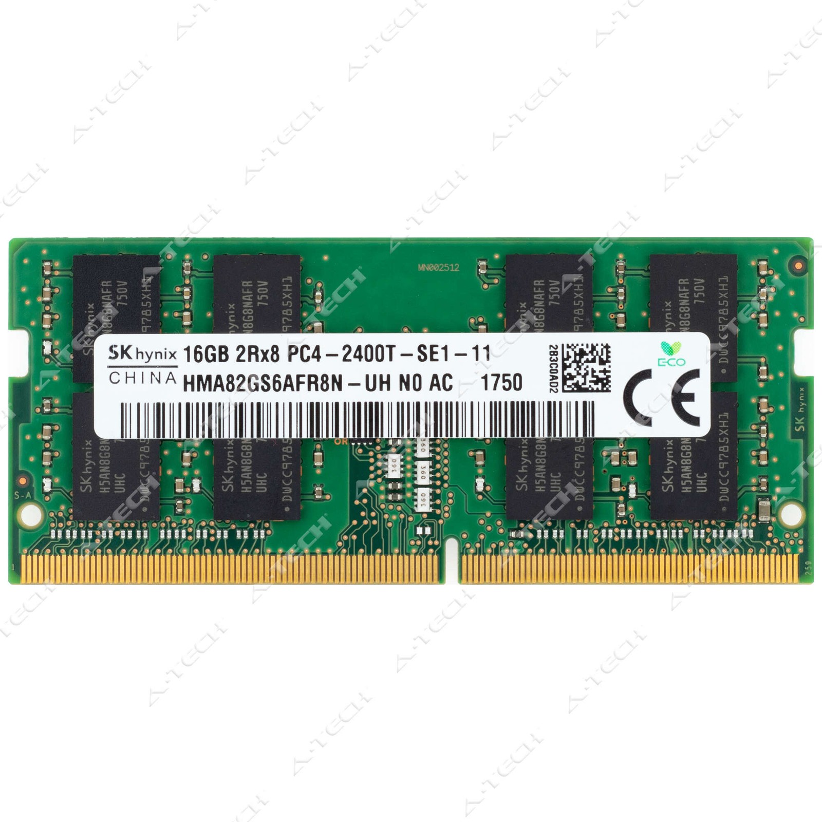 Hynix 16GB DDR4 2400MHz PC4-19200 2Rx8 SODIMM Laptop Memory RAM HMA82GS6AFR8N-UH