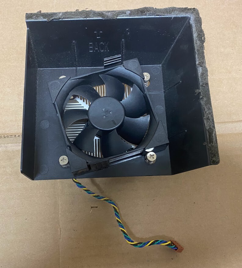 IBM 03T9636 03T9513 Lenovo ThinkCentre M73 SFF 4-Pin Fan & Heatsink with Shroud
