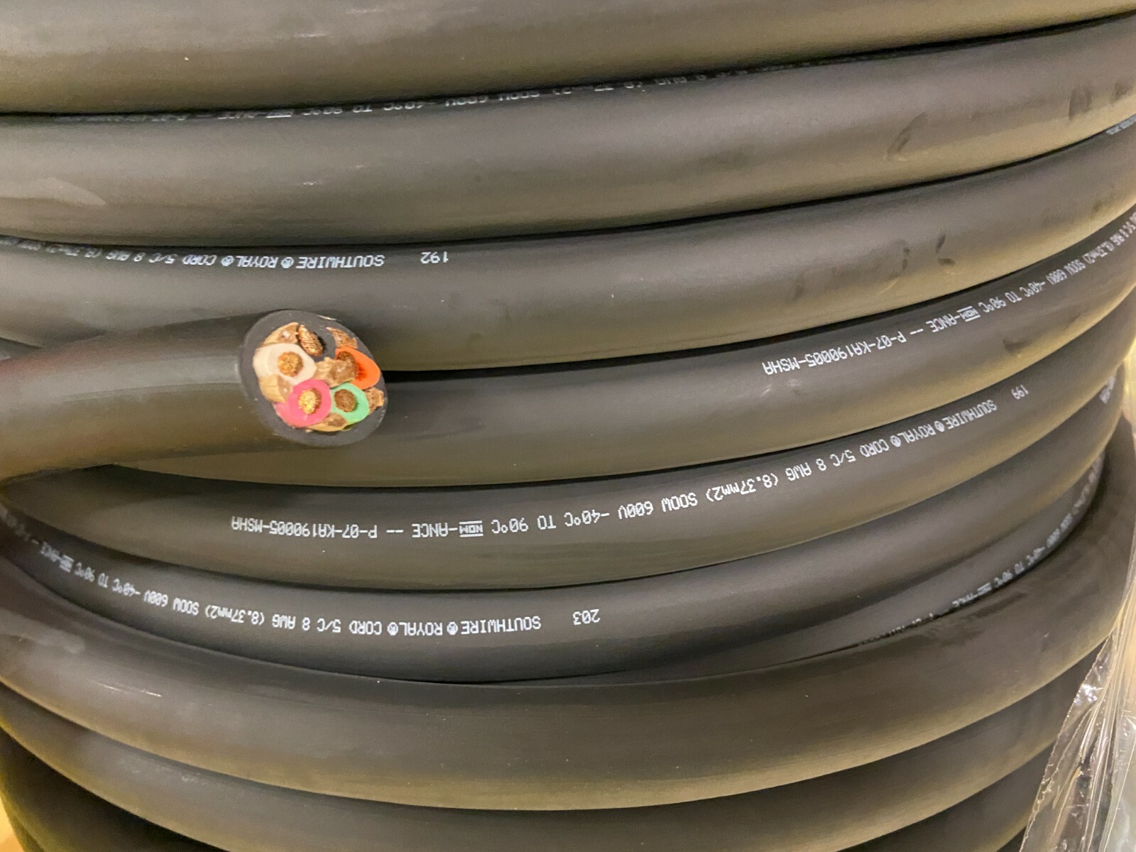 50 FEET SOOW PORTABLE CABLE 8/5 FLEXIBLE CORD 600V,