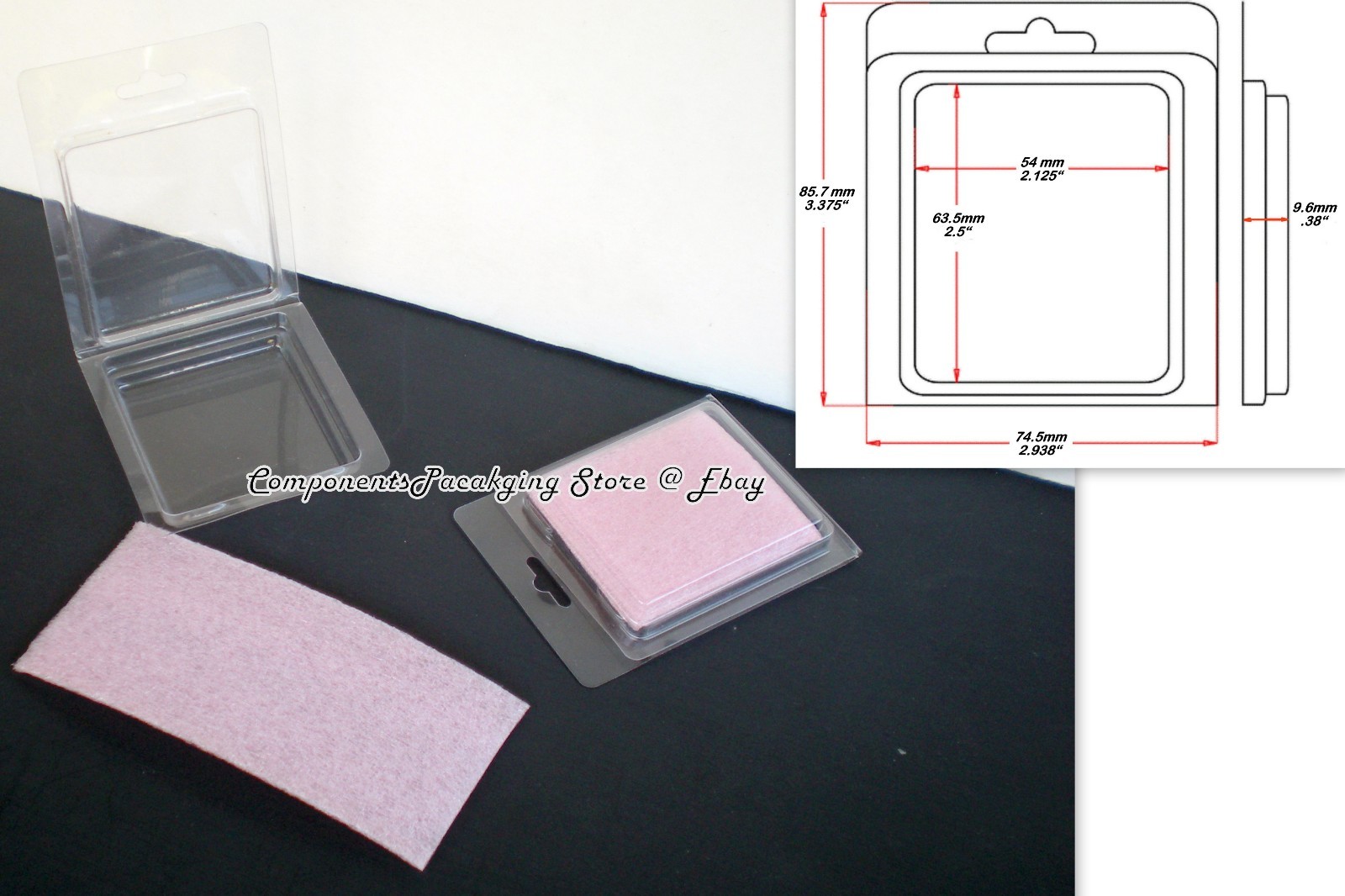 20 CPU Storage Case fits Intel Processors Size up to 66.5 x 55 mm with ESD Foam
