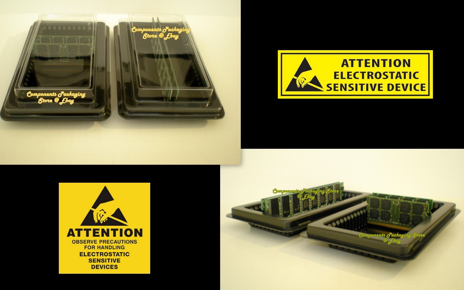 Anti Static Memory Tray Holder for DDR3/2 DIMM SODIMM Modules Lot of 5 10 20 45