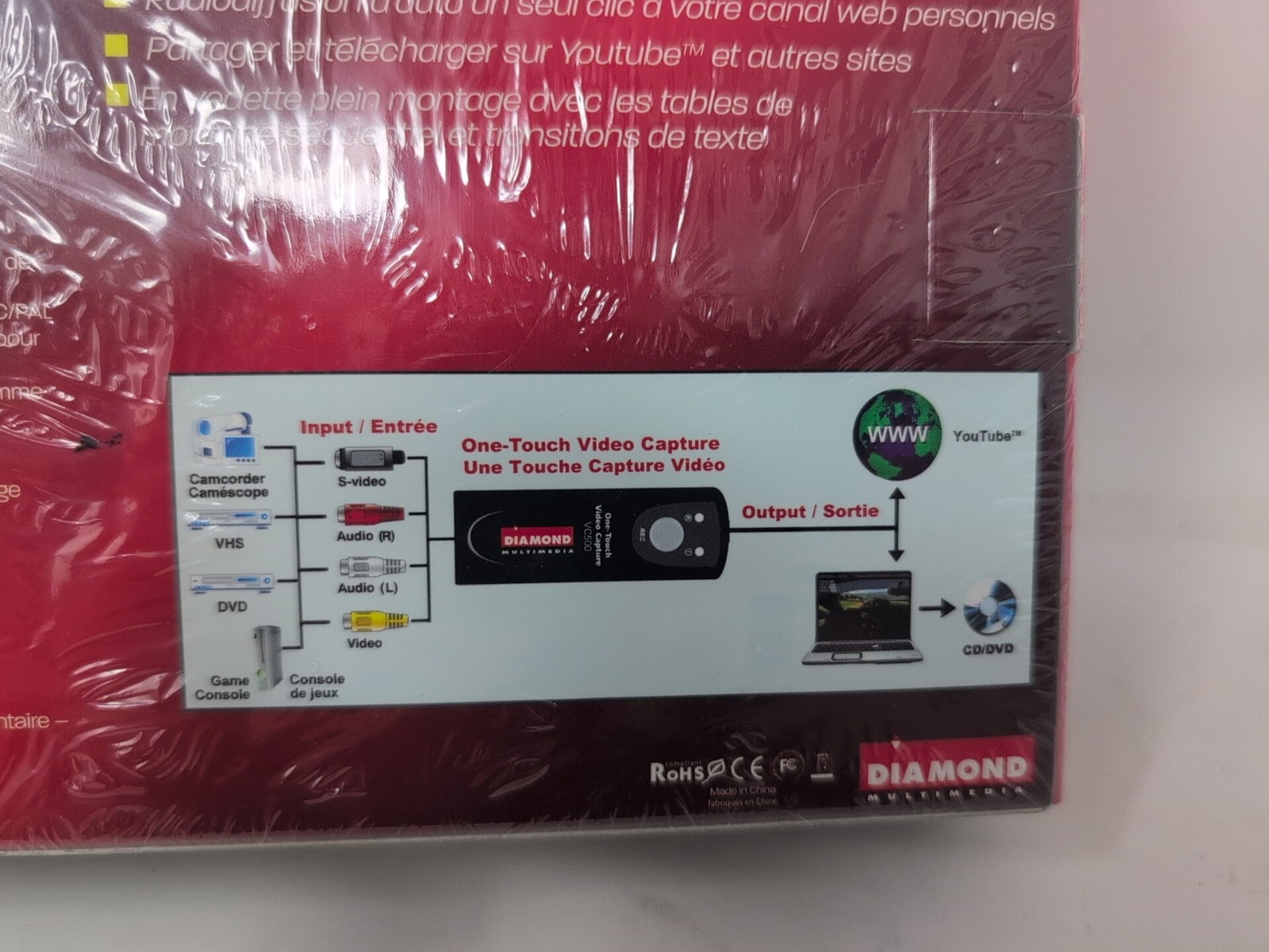Diamond VC500 USB 2.0 Video Capture – Retro Gaming & VHS to Digital – New in Box