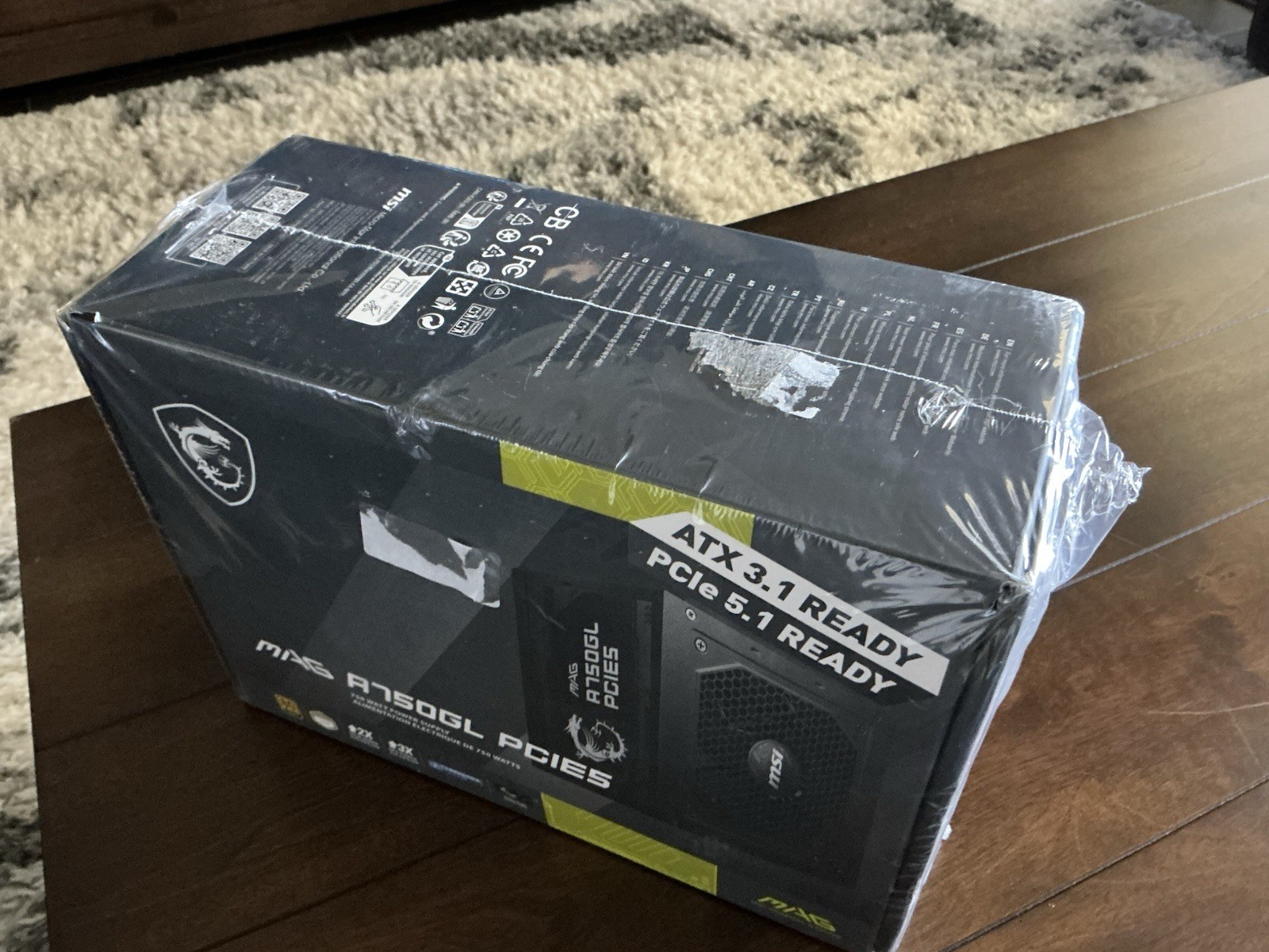 MSI MAG A750GL PCIE5 750W Gaming Power Supply ATX 3.1/PCIE 5.1 Ready 80 + Gold