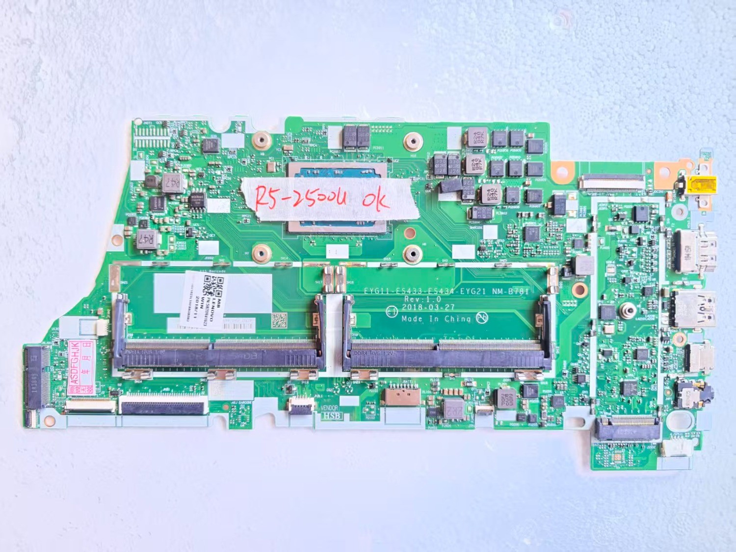 For Lenovo Yoga 530-14ARR Laptop Motherboard AMD R3/R5 Ryzen NM-B781 Mainboard