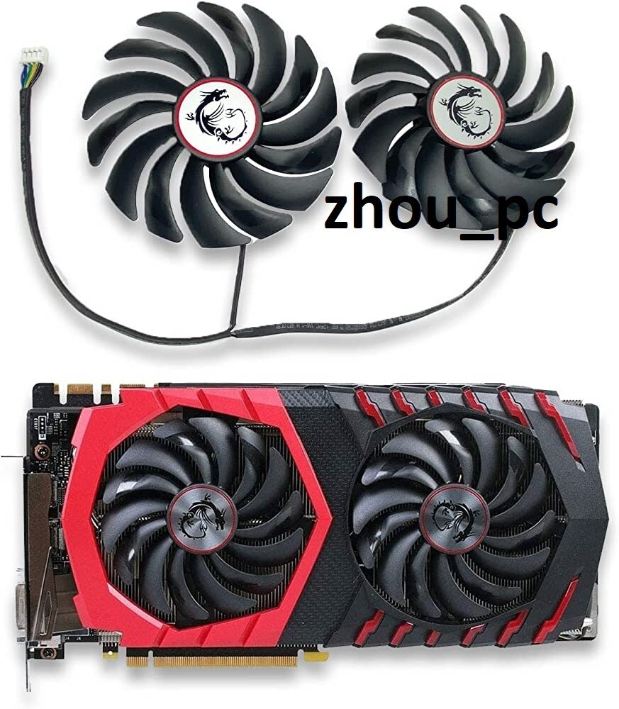 95mm Replacement Cooling Cooler Fan For MSI GTX 1080ti 1080 1070 RX580 Gaming X