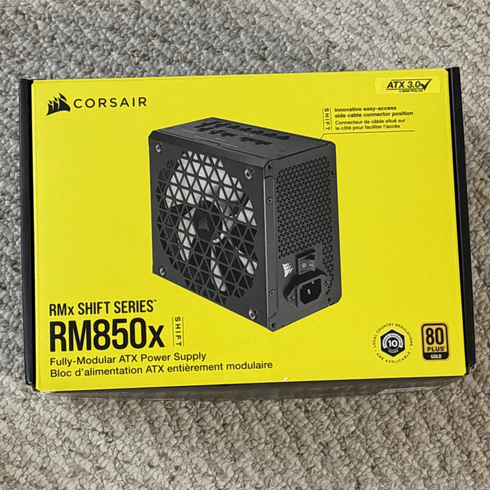 Corsair RM850x Shift 850W PSU – Fully Modular + All Cables Included – Tested
