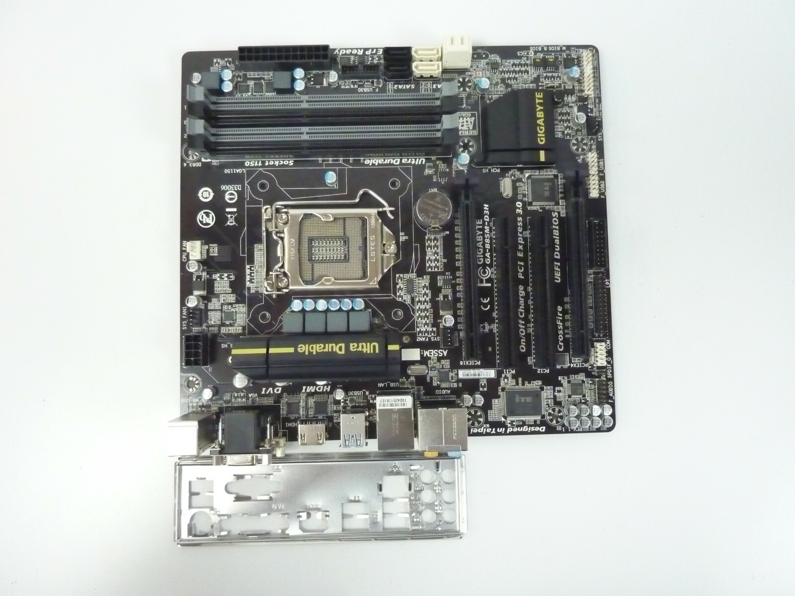 Gigabyte GA-B85M-D3H Motherboard Micro ATX LGA1150 DDR3 USB 3.0 PCIe 3.0