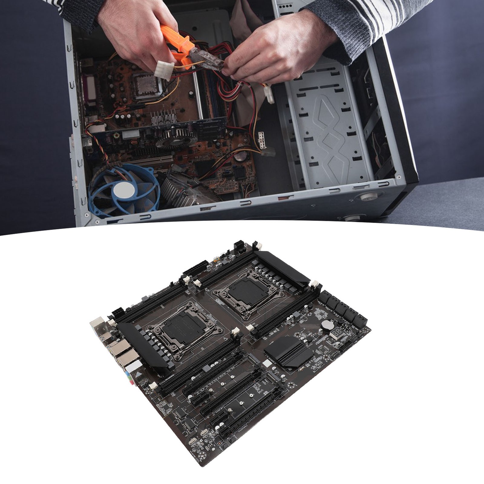 Server Motherboard LGA 2011‑3 Support M.2 NVME PCIe 8 Channel DDR3 Motherbo OFRT
