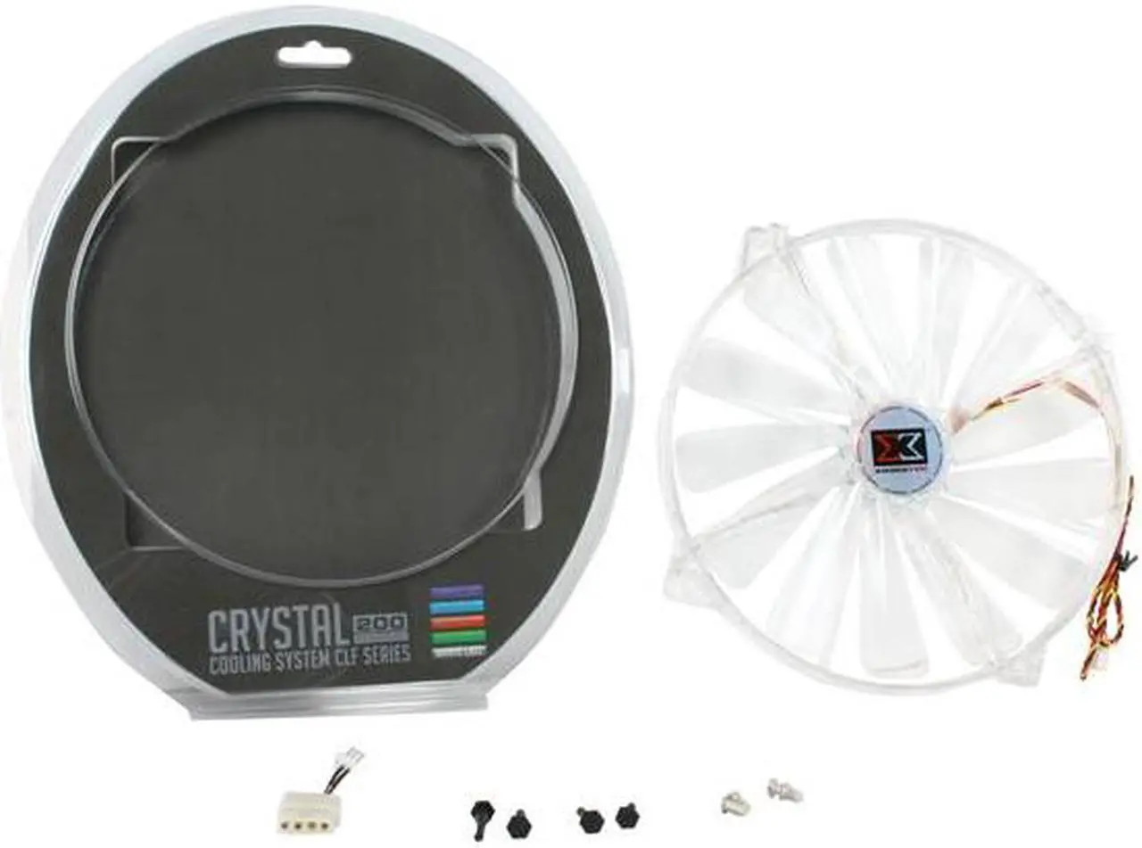 XIGMATEK FCB (Fluid Circulative Bearing) LED Fan Crystal series CLF-F2001 200mm