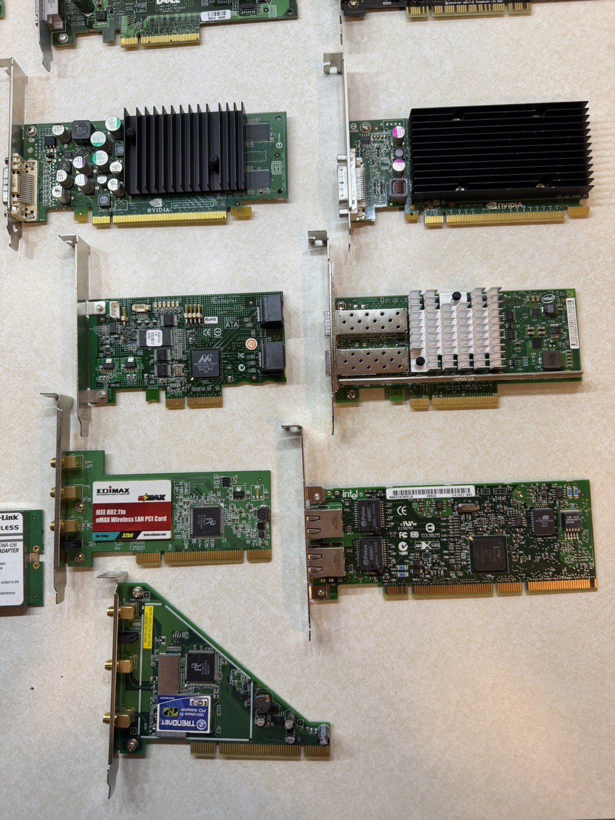 Lot Used Computer Parts PCI Components