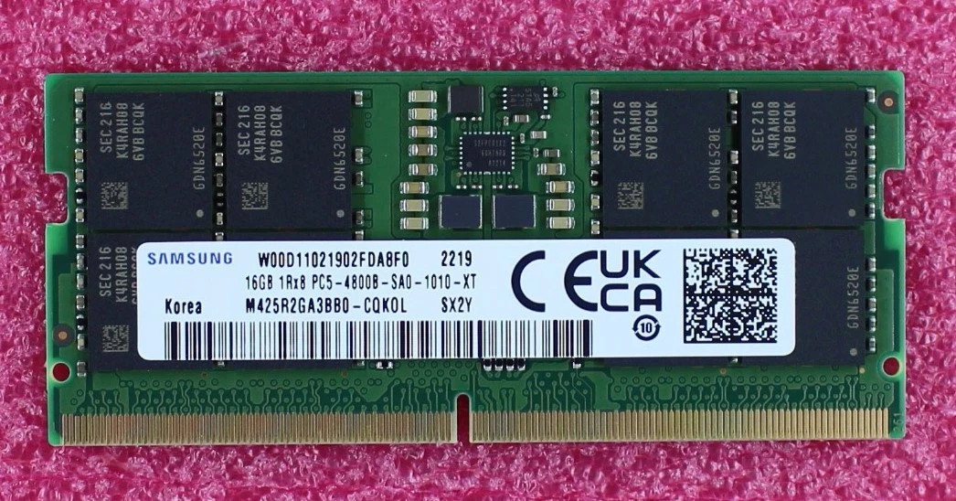 Samsung M425R2GA3BB0-CQK 16GB DDR5-4800B 262-pin Laptop Memory Fully Tested RAM