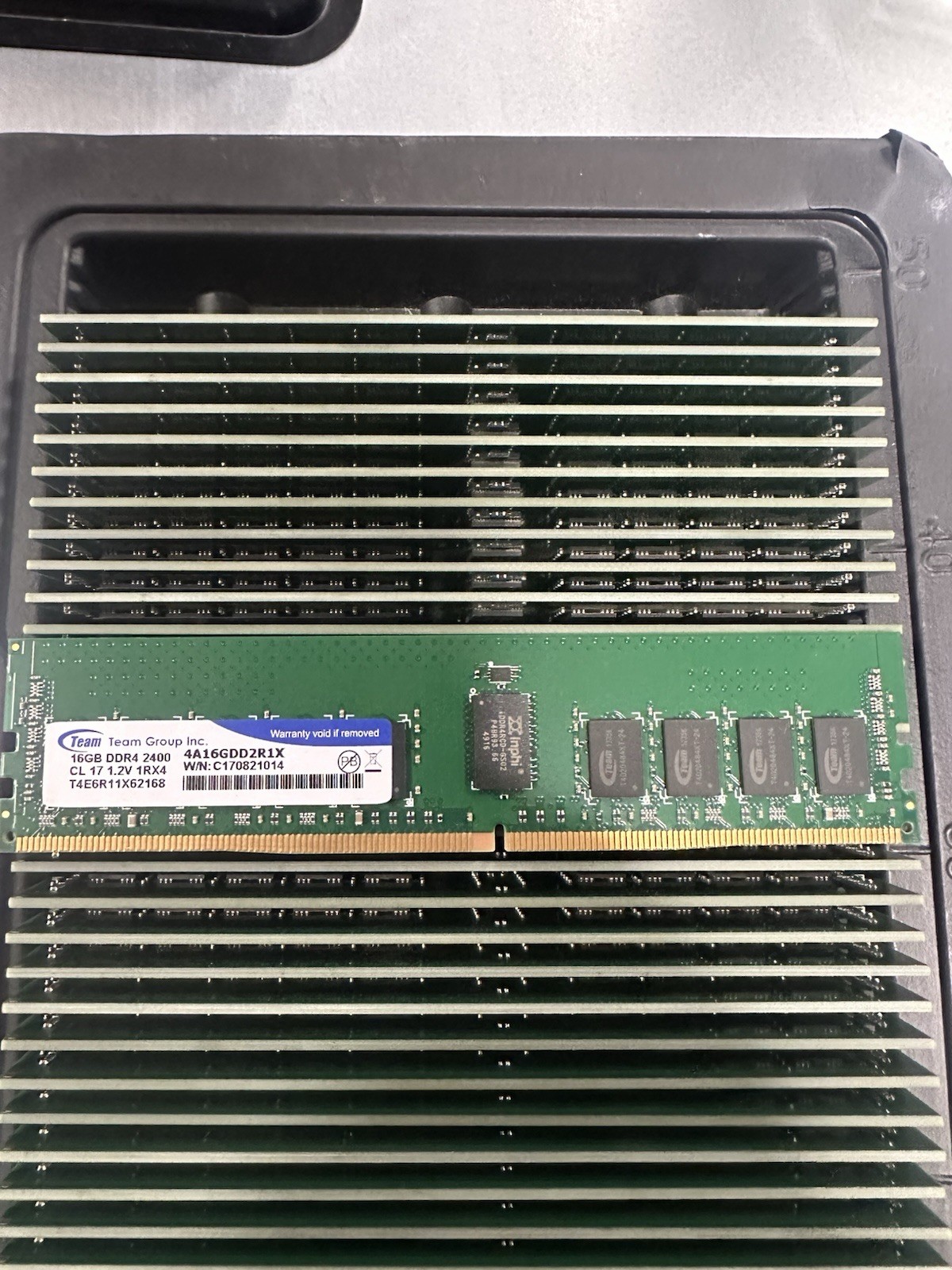 Team Group 16gb DDR4 2400T 1rx4 4a16gdd2r1x 1.2v Server RAM ECC