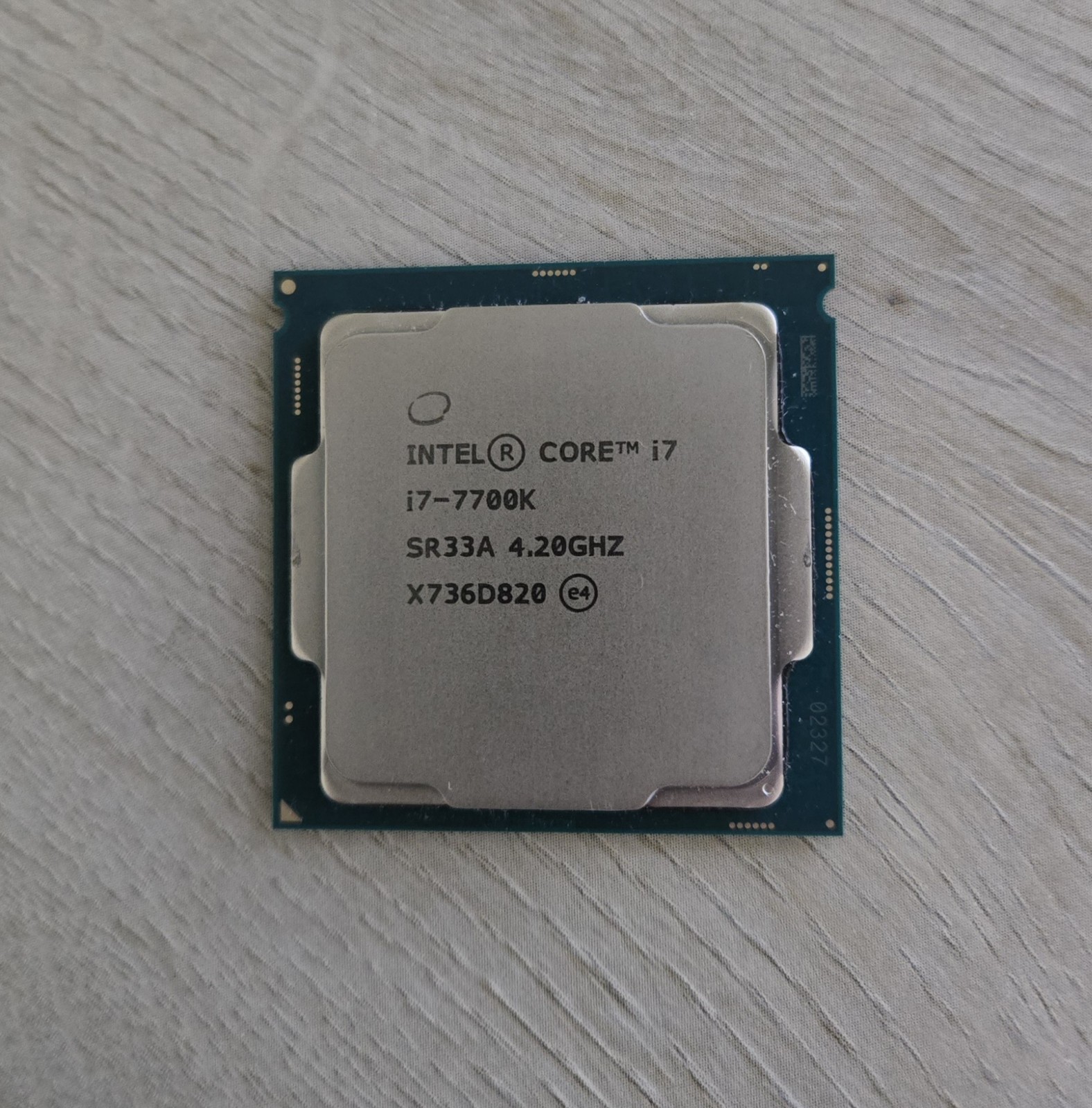Broken Intel Core i7-7700K 4.2GHz 4 Core 8 Thread LGA1151 READ