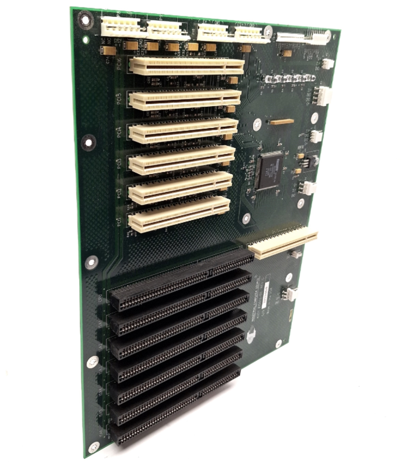 ICS 15013-02 Single Board Computer Backplane, AT, 6x ISA, 6x PCI, PICMG 1.0