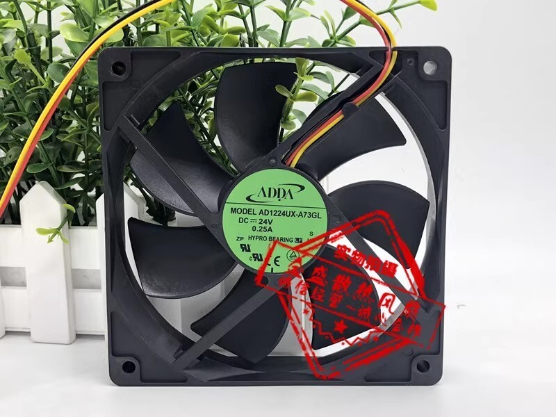 ADDA AD1224UX-A73GL 12025 DC24V 0.25A 12CM 3-Wire Inverter Cooling Fan