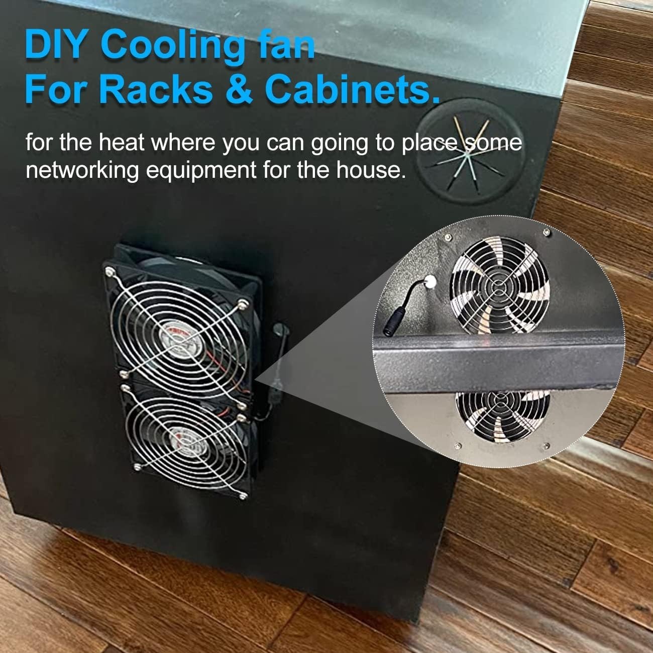 Dual Ball 240mm Computer Fan | AC Plug Cabinet Fan 110V 240V