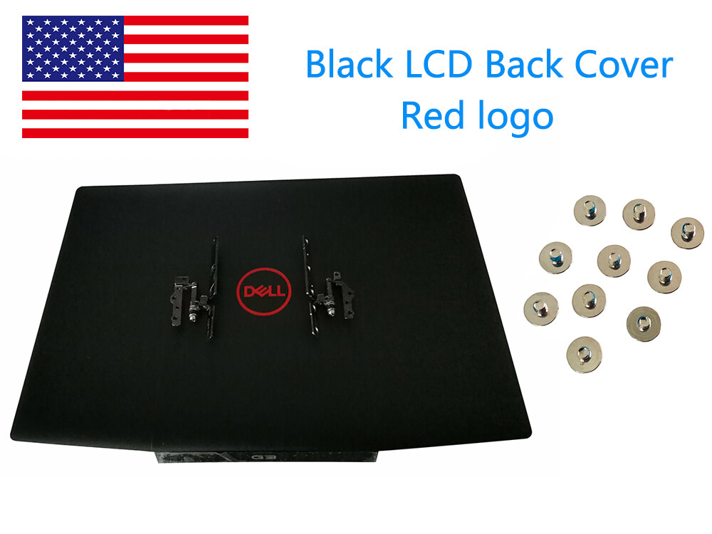 New DELL G3 15 3500 G3 15 3590 LCD Back Cover Top case with Hinges set + Screws