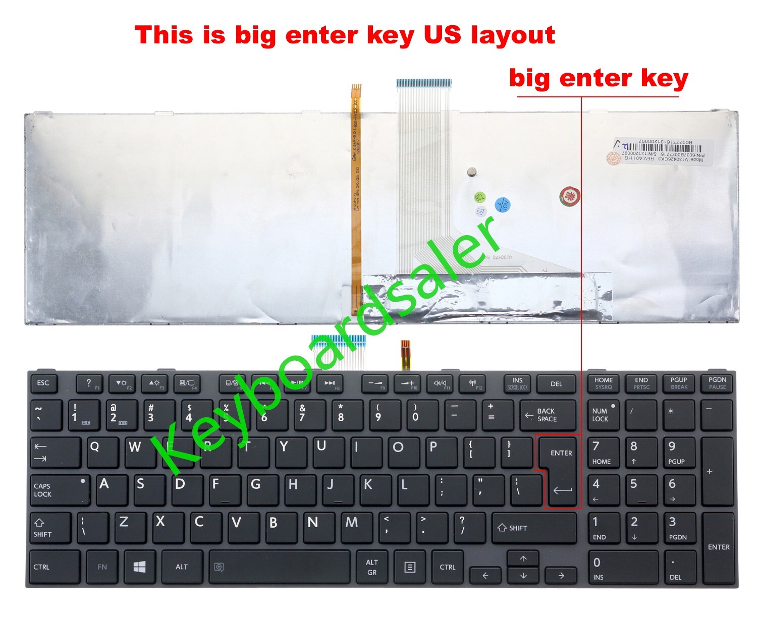 New backlit Keyboard for Toshiba P850D P855D P870D,P875 P875D,Qosmio X870 X875