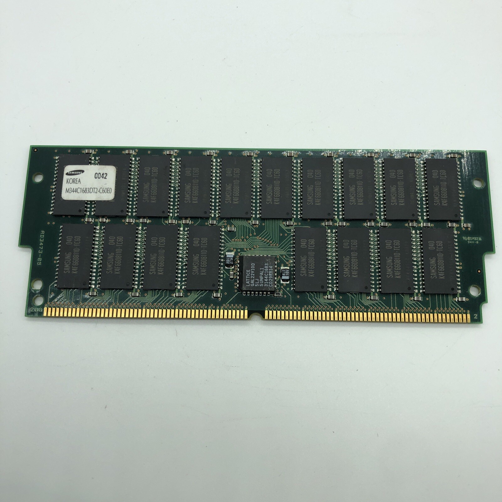 SUN Micro 256MB Memory RAM ECC 200 Pin M344c1683DT2-C60E0 Ultra 450 Server Sparc