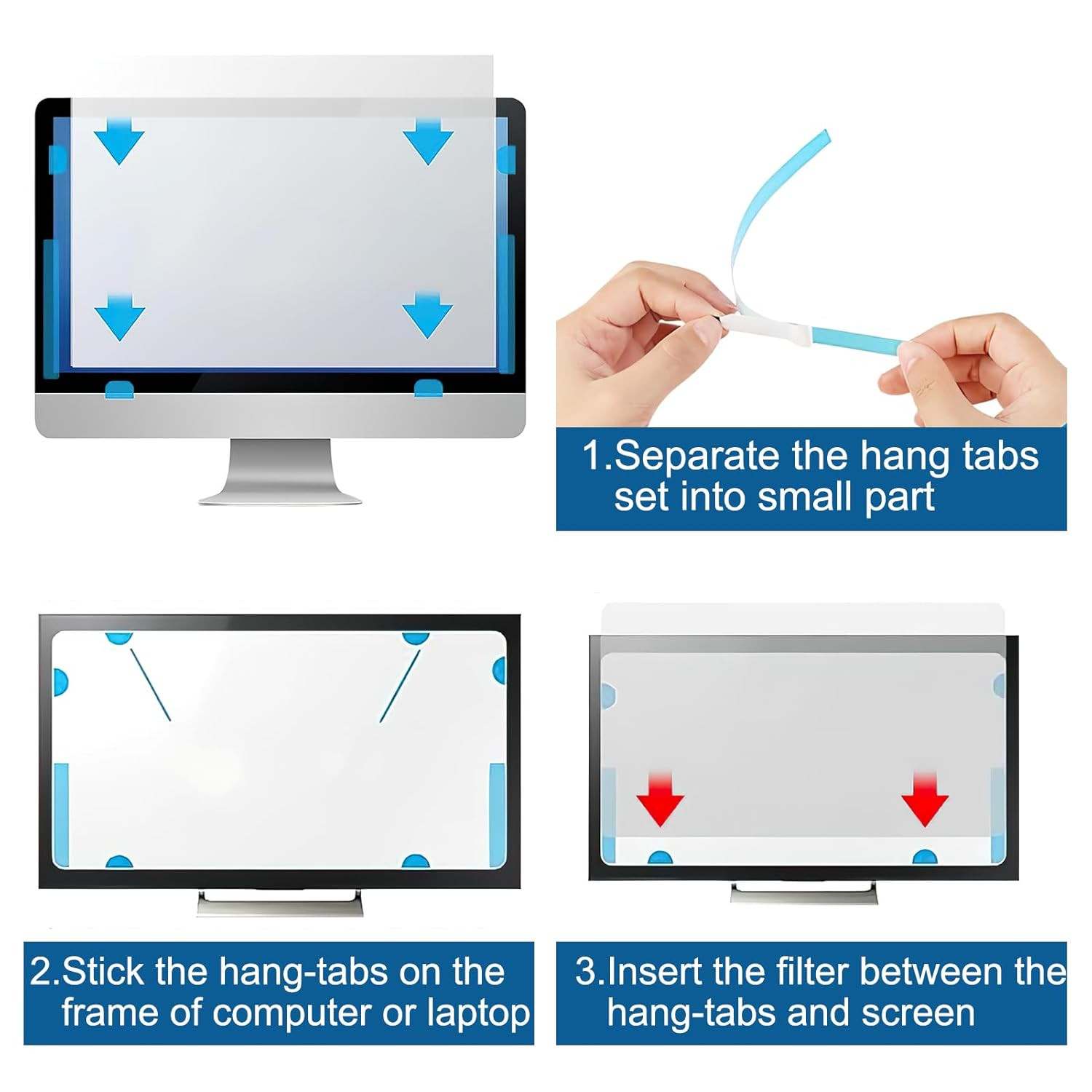 10Pcs Laptop Screen Double Sided Tape Replacement for Laptop LCD LED Screen