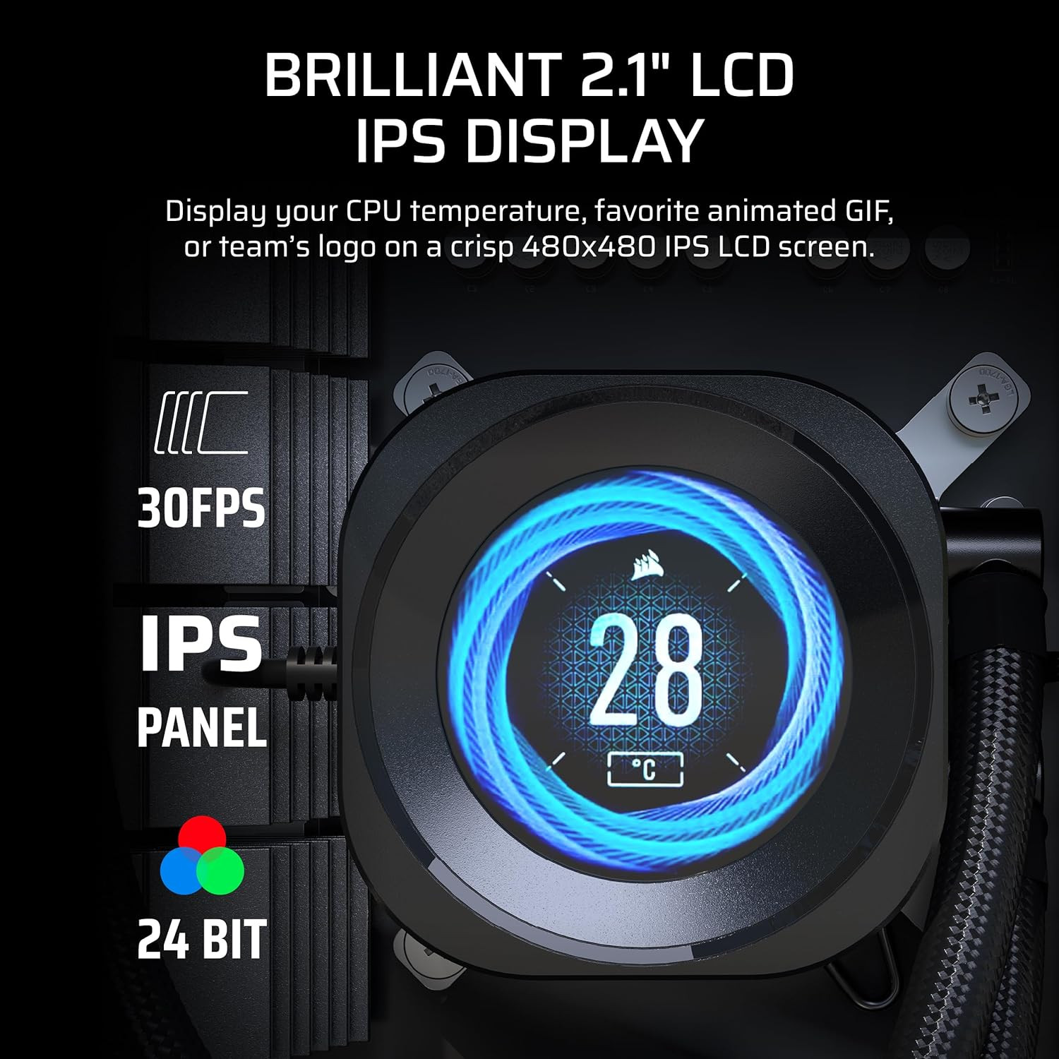 Nautilus RS LCD Module – for Nautilus RS and Nautilus RS ARGB AIO CPU Coolers –