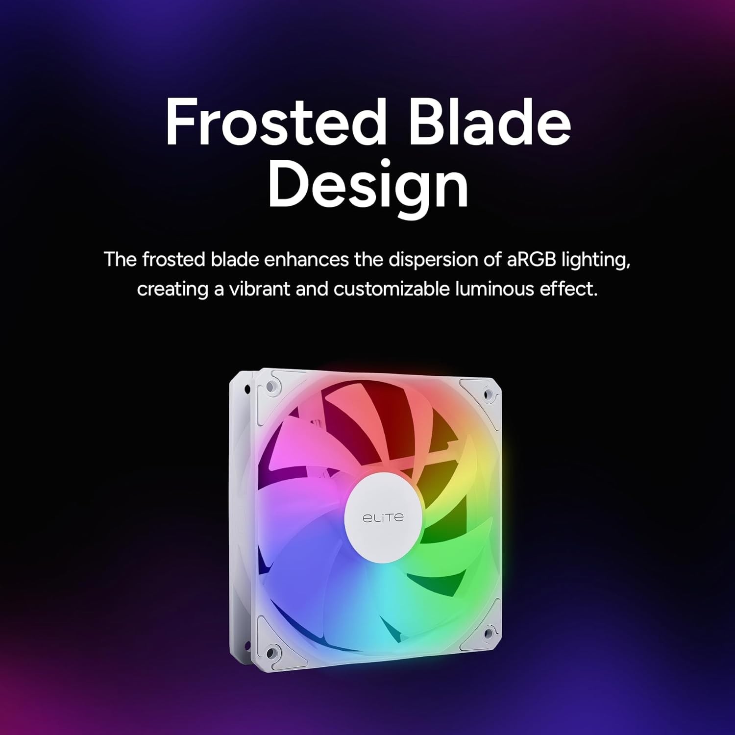 Elite Liquid 240 CPU AIO Cooler – 240mm Radiator, 2X ARGB PWM Fans, Dual-Cham…