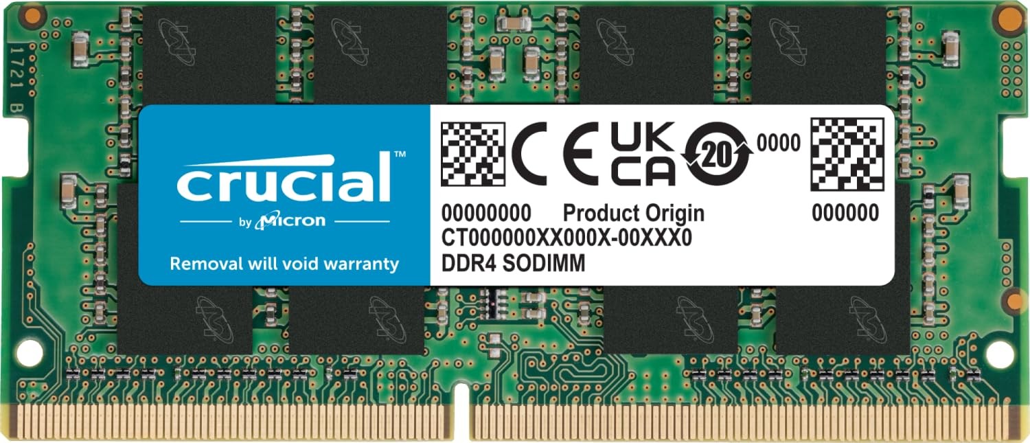 Crucial RAM 8GB DDR4 3200MHz CL22 (or 2933MHz or 2666MHz) Portable Memory CT8G4S