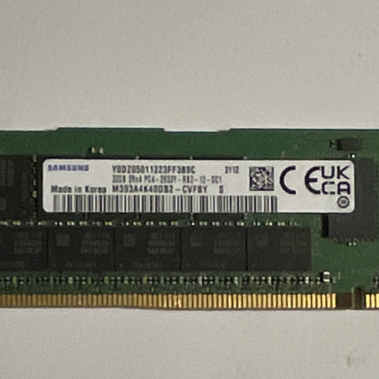 Samsung 32GB DDR4 SDRAM DIMM RAM PC4-3200AA 288-Pin ECC Reg M393A4K40DB2-CVFAY