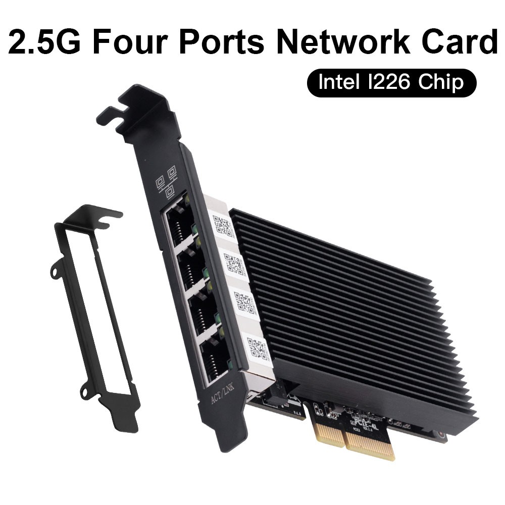 2.5 Gbps PCIe to RJ45 Intel I226 Ethernet Network Adapter NIC LAN Desktop Card