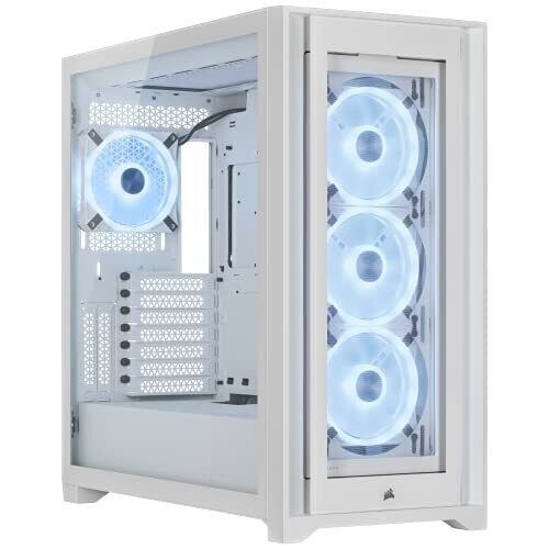 Corsair iCUE 5000X RGB QL Edition Mid Tower Case – True White (CC9011233WW)