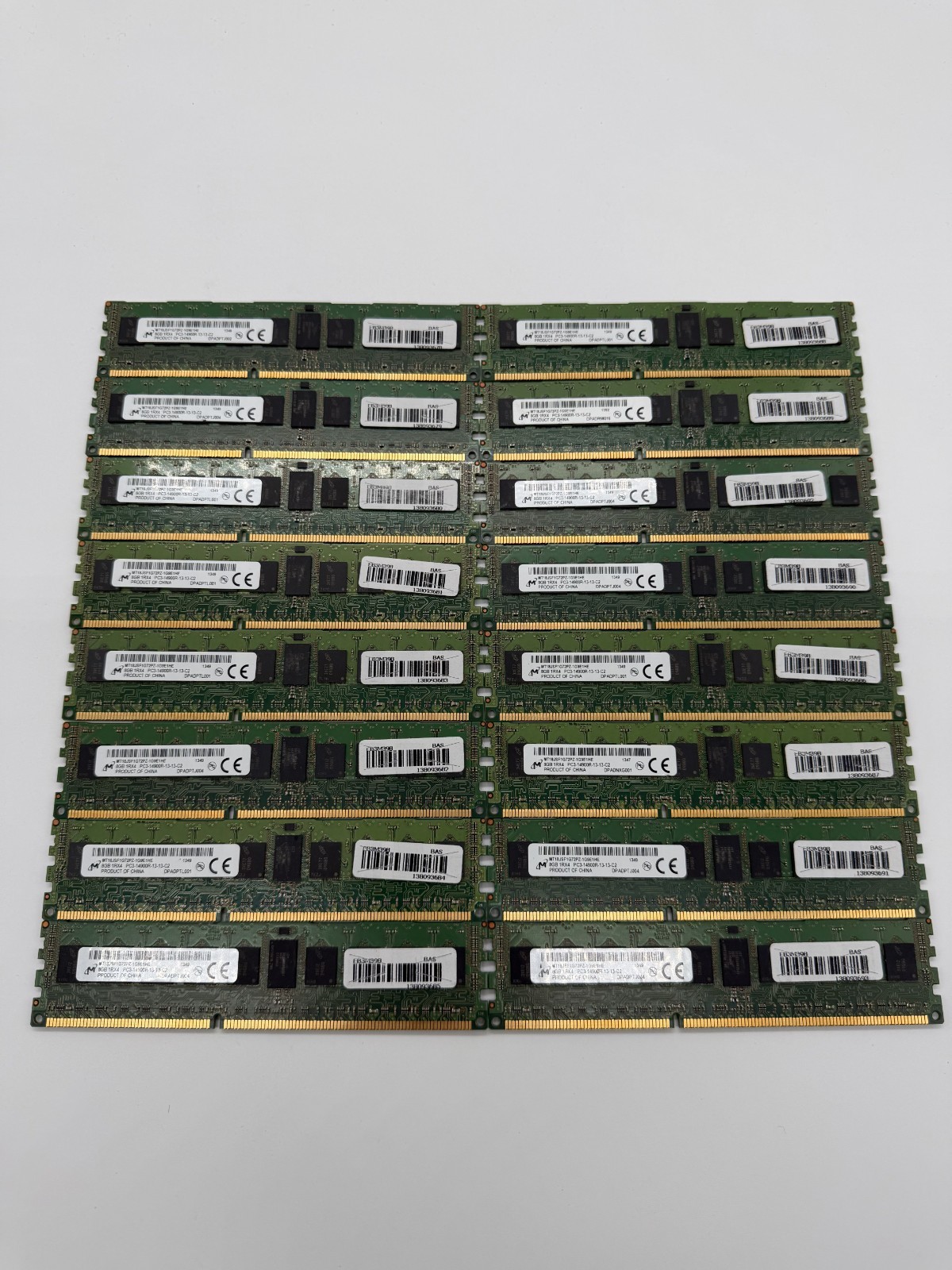 64GB KIT 8 X 8GB 1RX4 PC3-14900R MT18JSF1G72PZ-1G9E1HE ECC SERVER MEMORY